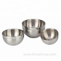 Multipurpose Stainless Steel Double-walled Mixing Bowl Set